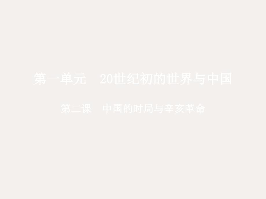 九年级历史与社会上册-第一单元第二课-中国的时局与辛亥革命教学ppt课件-人教版_第2页