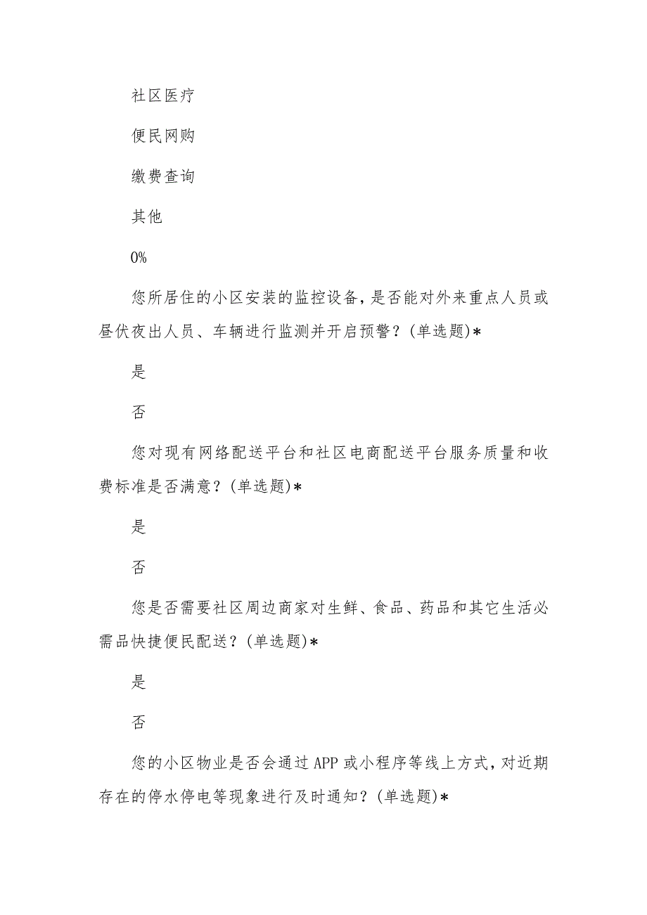 智慧社区建设调查问卷_第2页